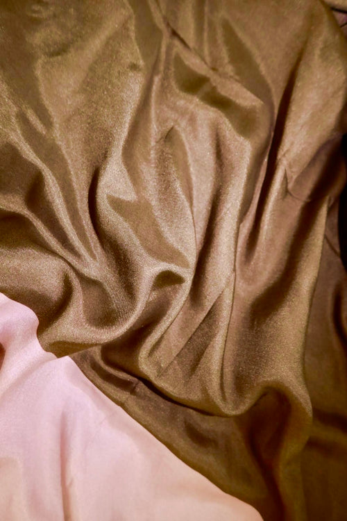 Luxury Chiffon Hijab – Two Tone Modest Scarf - Mocha brown