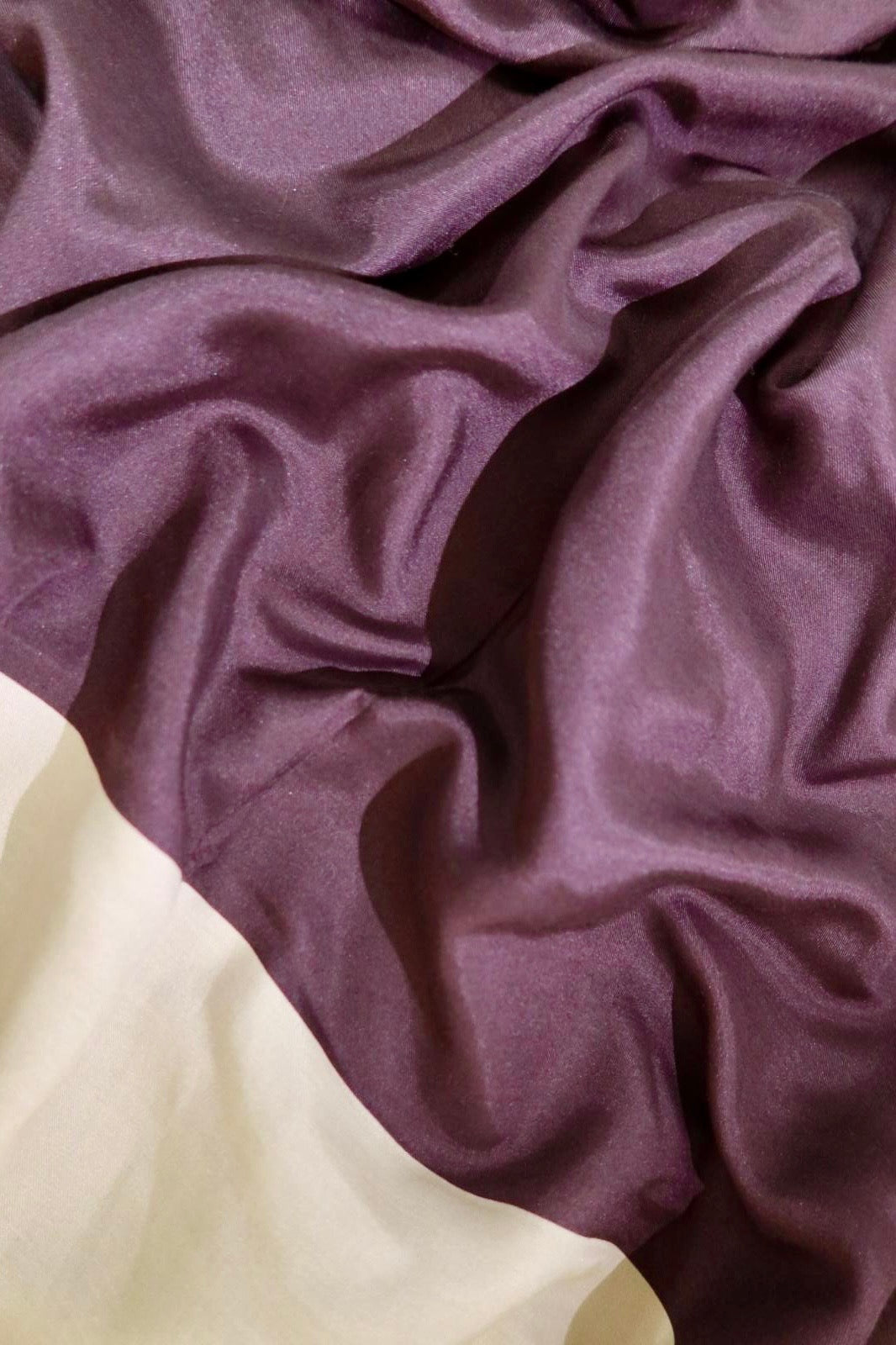 Luxury Chiffon Hijab – Two Tone Modest Scarf - Deep Purple