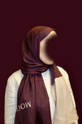 Luxury Chiffon Hijab – Two Tone Modest Scarf - Deep Purple