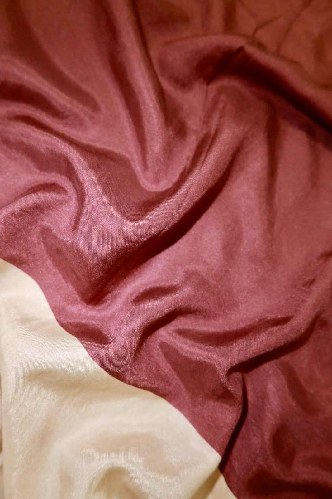 Luxury Chiffon Hijab – Two Tone Modest Scarf - Winered